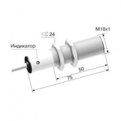 Индуктивный датчик ВБ2.18М.75.5.7.2.К